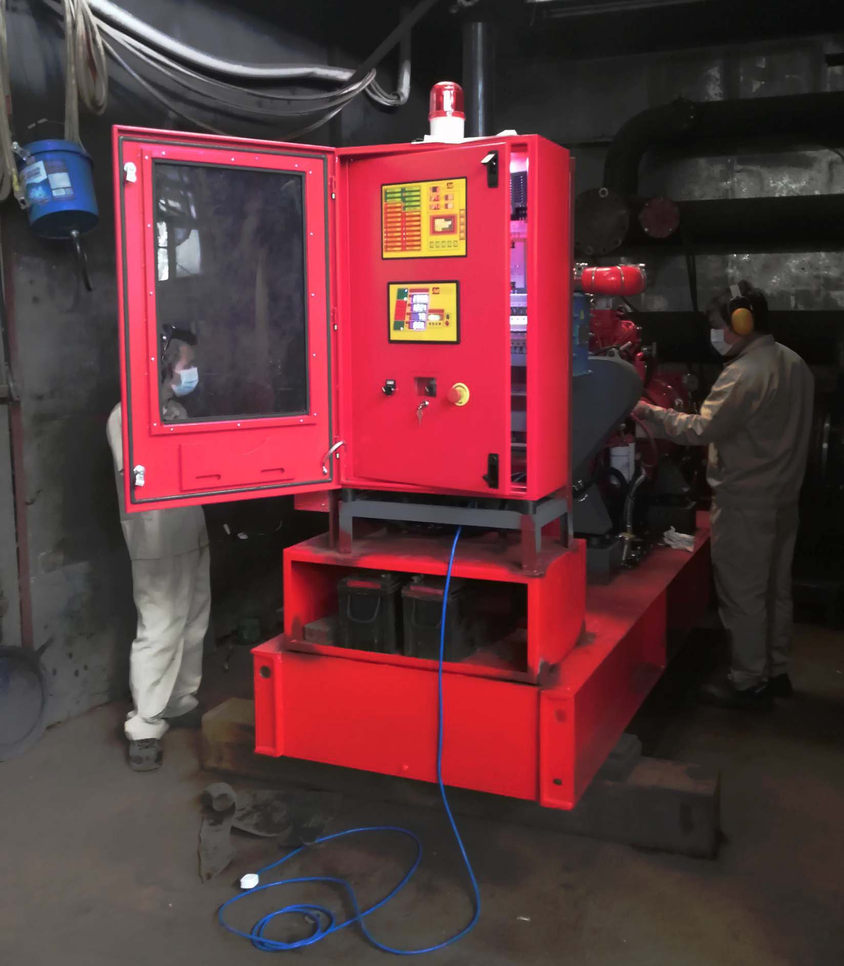 消防柴油機水泵組測試