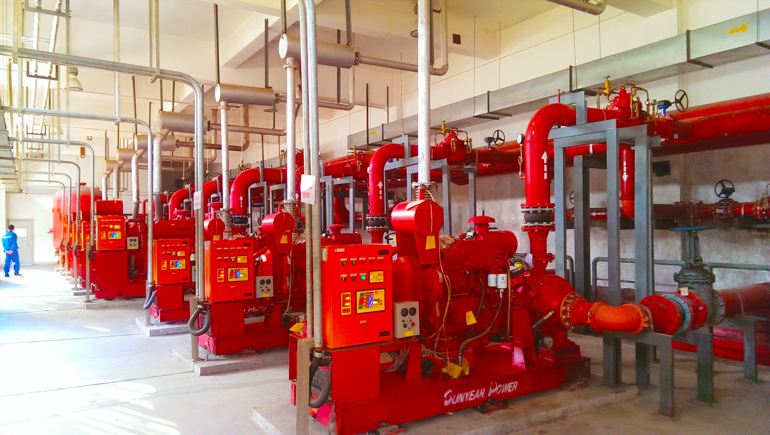 柴油機消防泵應用于機場(chǎng)機庫