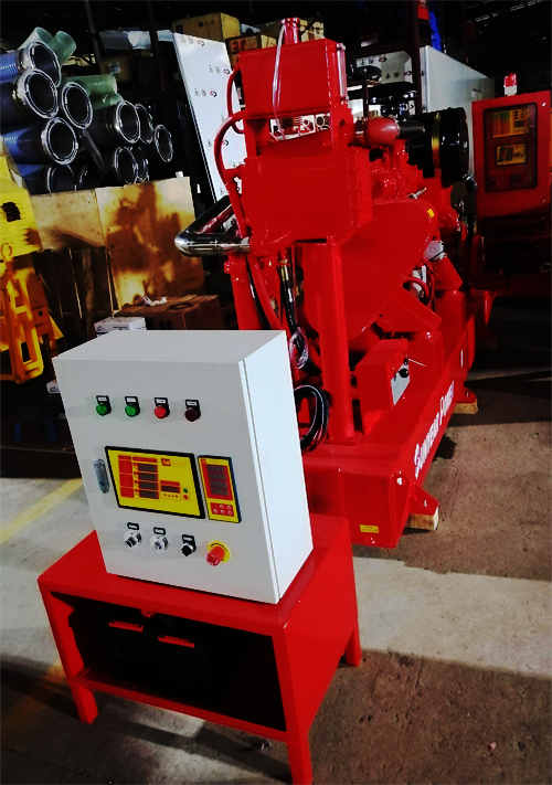 完成供貨——測試型數字定壓柴油機水泵組
