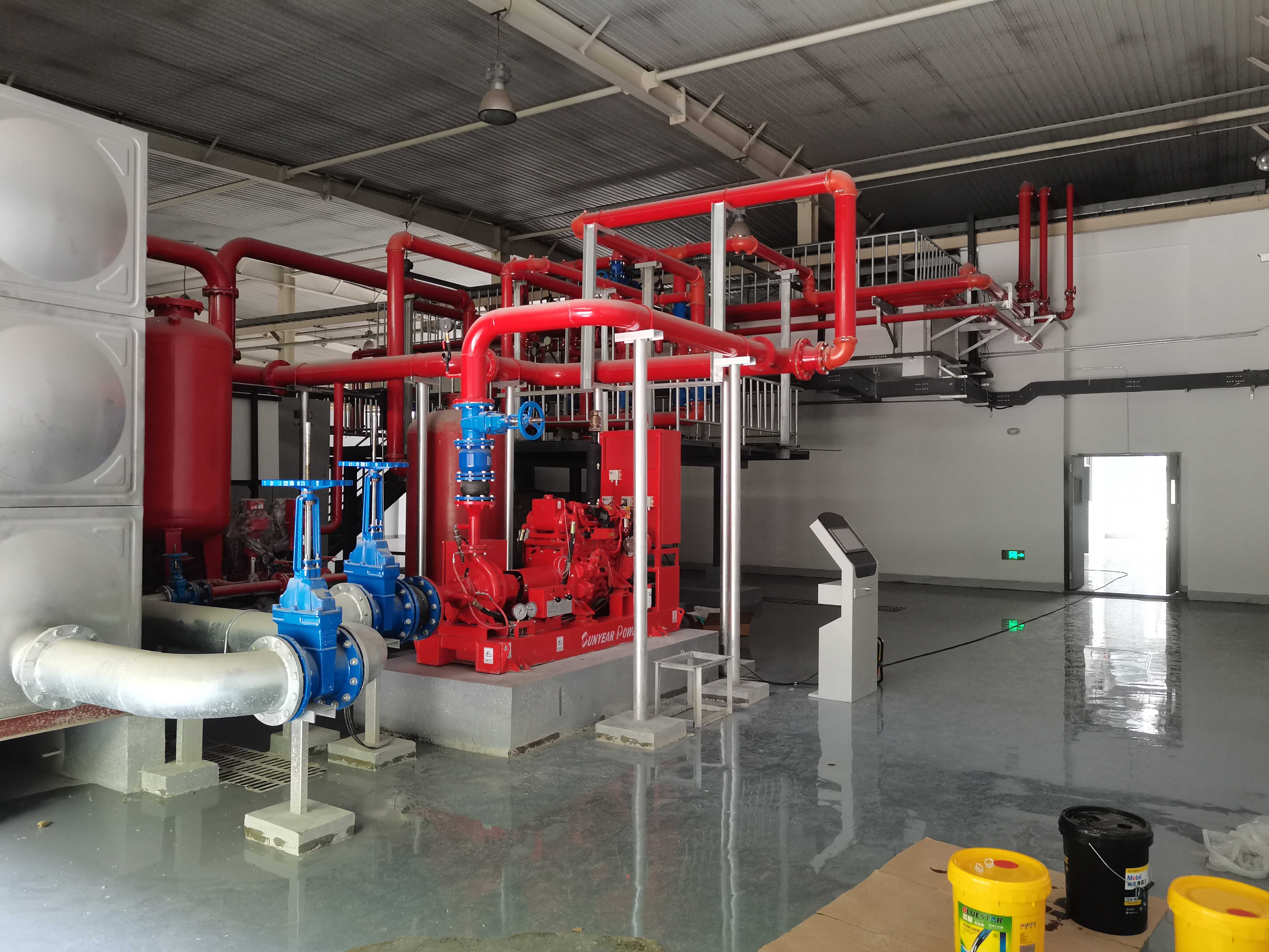 智能柴油機消防水泵在天津消防研究所測試應用