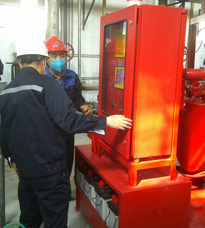 完成柴油機消防泵組調試----西安永邦項目