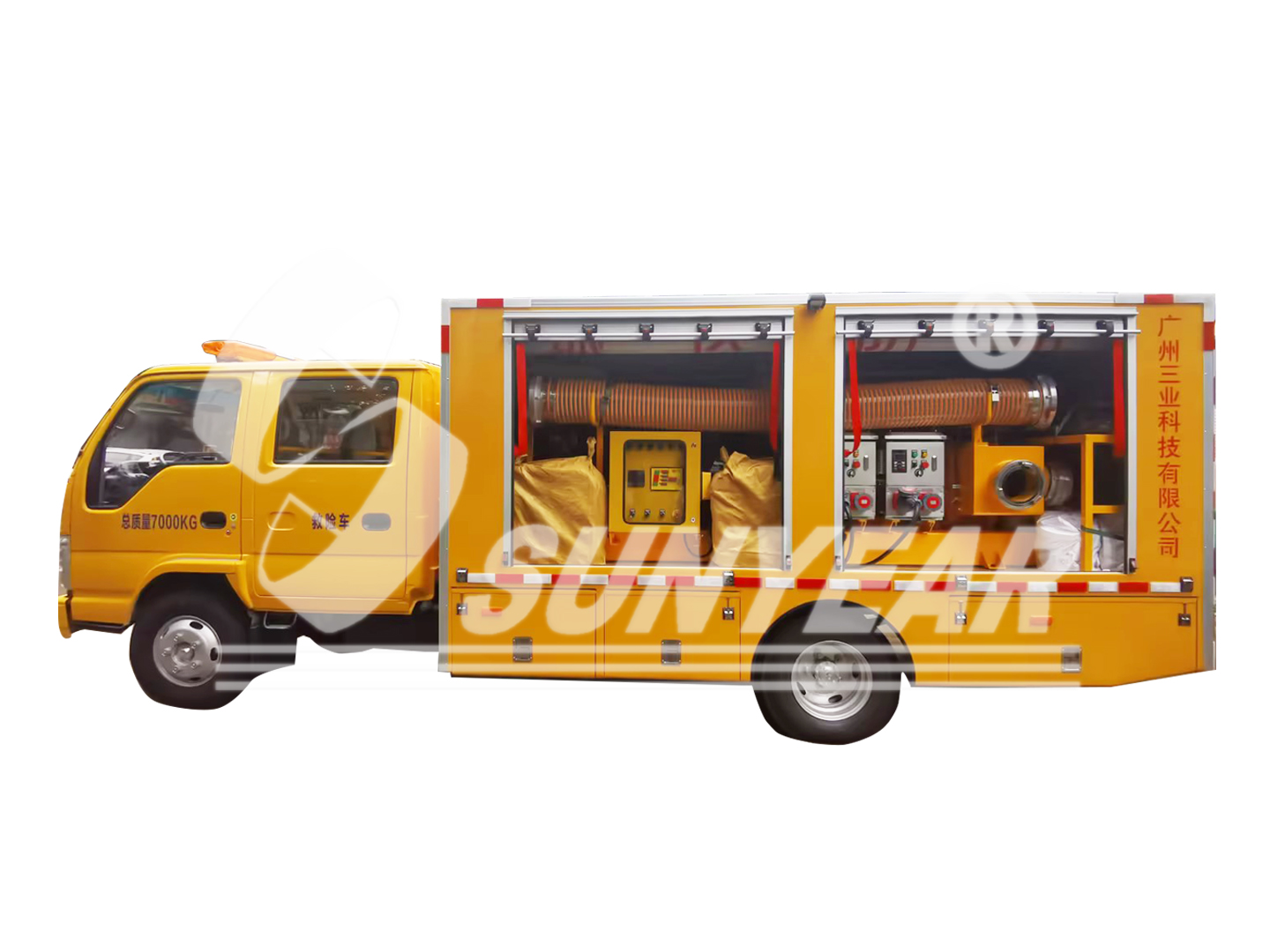 抽水發(fā)電自行走搶險泵車(chē)